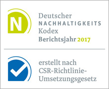 Entsprechenserklärung zum Deutschen Nachhaltigkeitskodex (DNK) für das Geschäftsjahr 2017