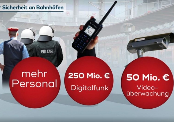 Mehr Personal, Ausbau des Digital-Funks und eine modernisierte Videotechnik